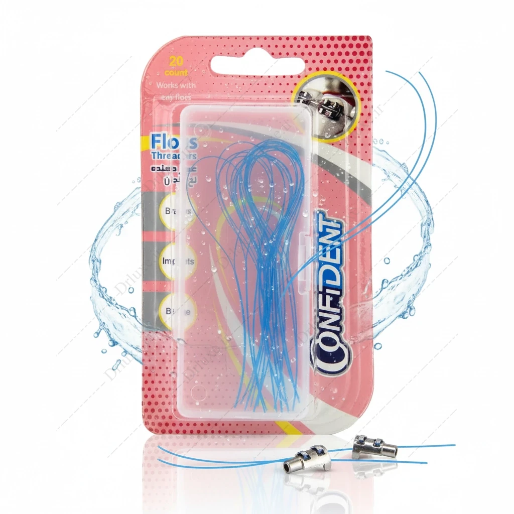 عبور دهنده نخ دندان ارتودنسی کانفیدنت 20 عدد